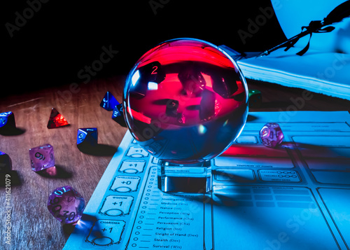 Crystal red ball