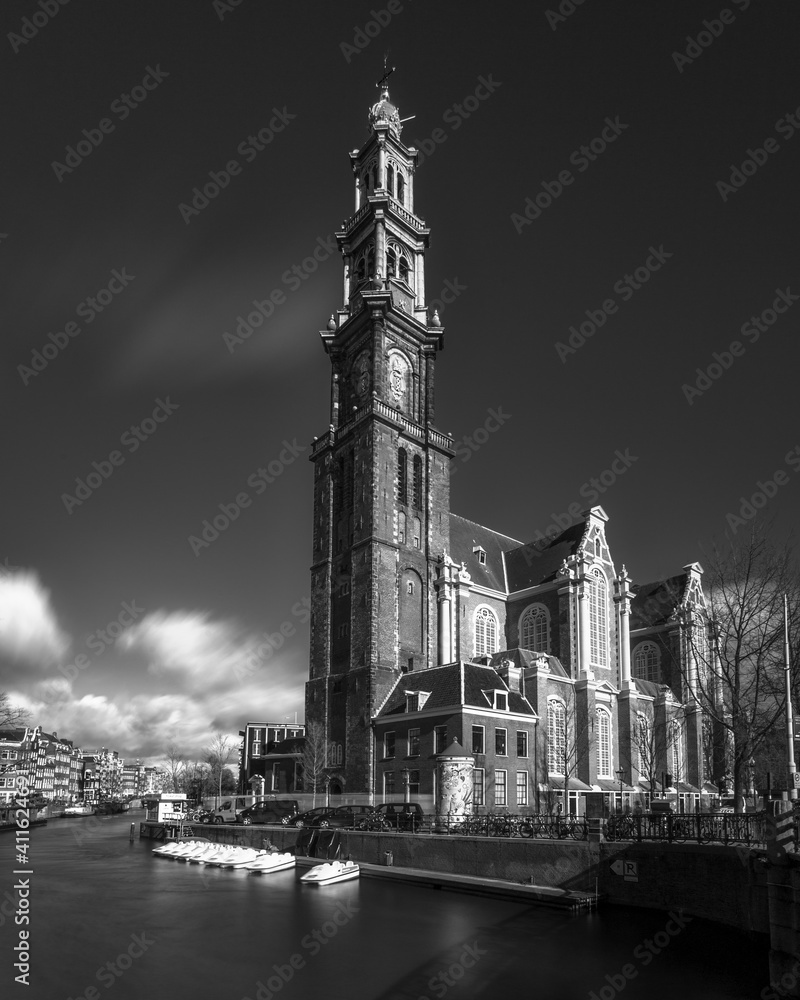 Canal central de Amsterdam 