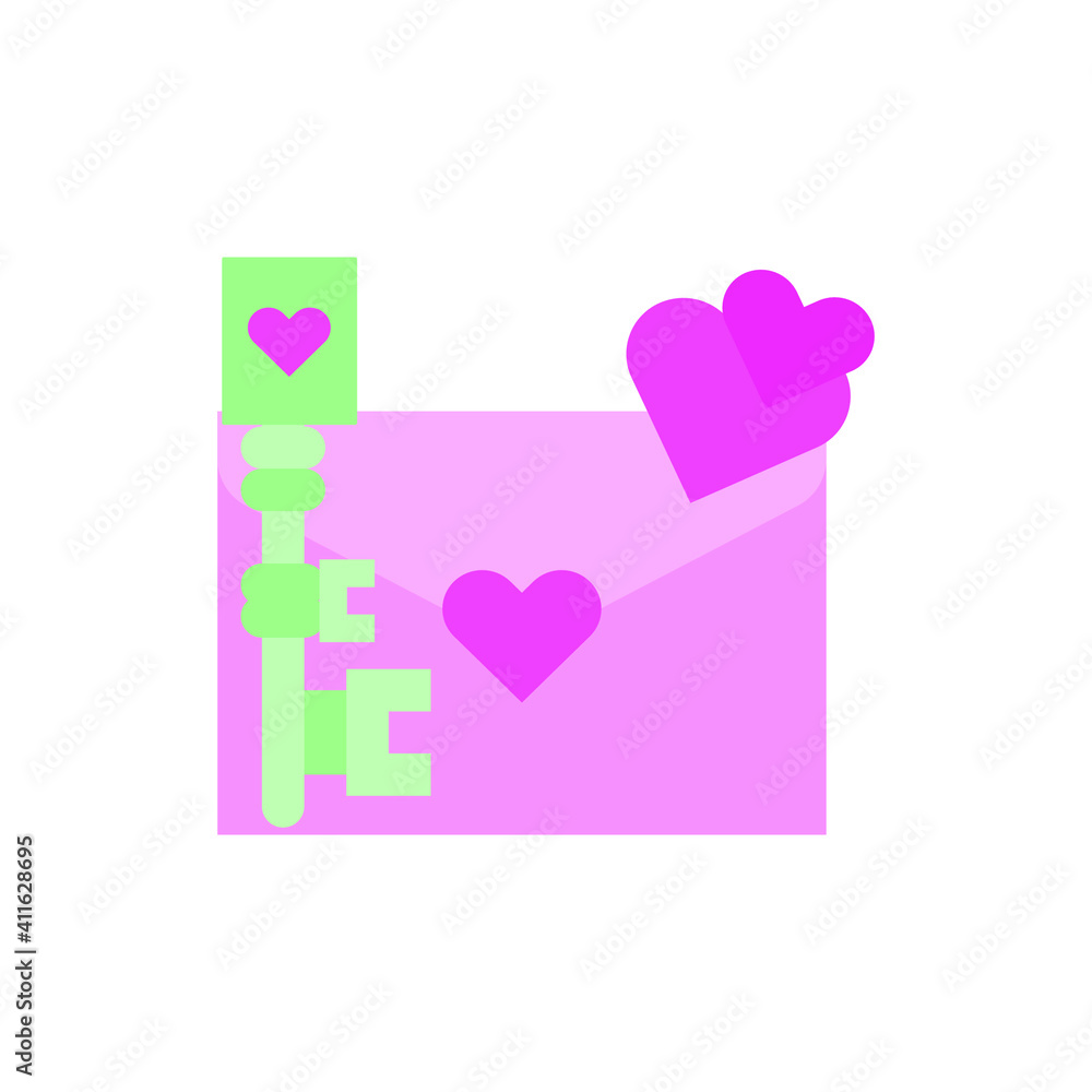 Flat icon design for Valentines celebrations Flat icon design for Valentines celebrations