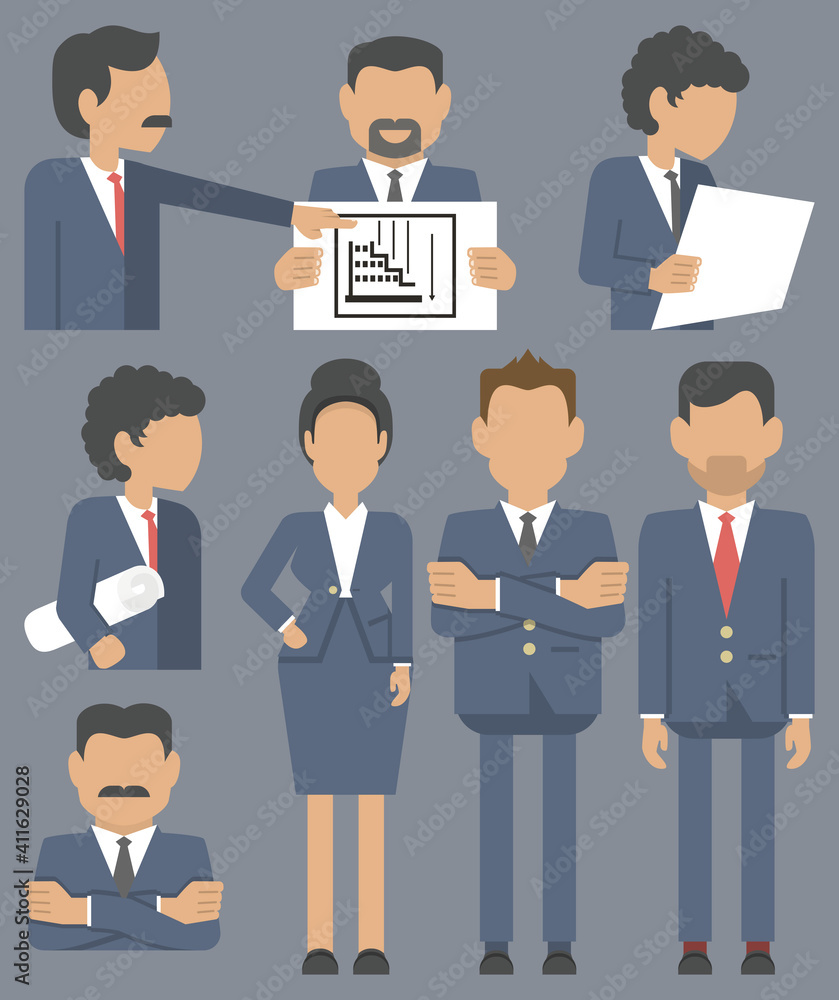 business people with idea.office team. men and women business people with idea.office team. men and women