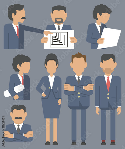 business people with idea.office team. men and women