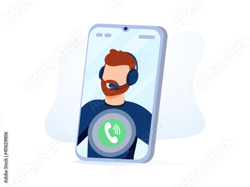 Client support online helpline. Digital product maintenance tutorial. Customer self-service, contact center, customer.