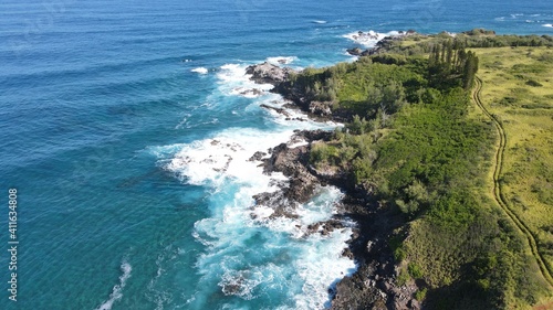 Φωτογραφία Aerial views of Lipoa point in West Maui during a winter swell 17