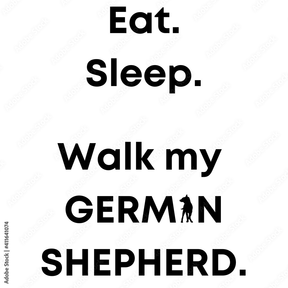 Fototapeta premium german shepherd funny quote