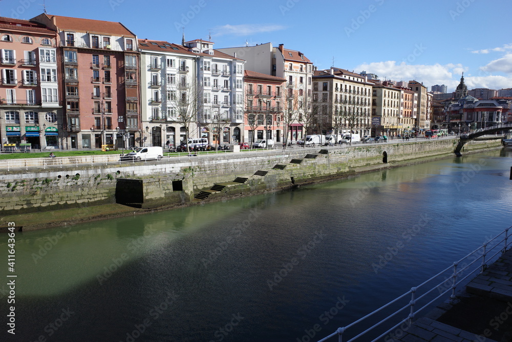 View of the estuary of Bilbao