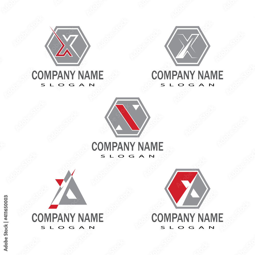 X Letter Logo Template vector icon X Letter Logo Template vector icon