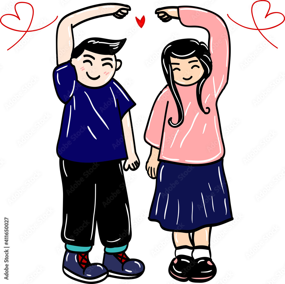 Cute Couple. JPEG and EPS file. High quality. Cute Couple. JPEG and EPS file. High quality.