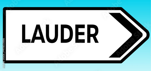 Lauder Road sign photo