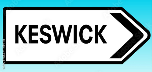 Keswick Road sign