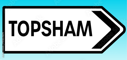 Topsham Road sign photo