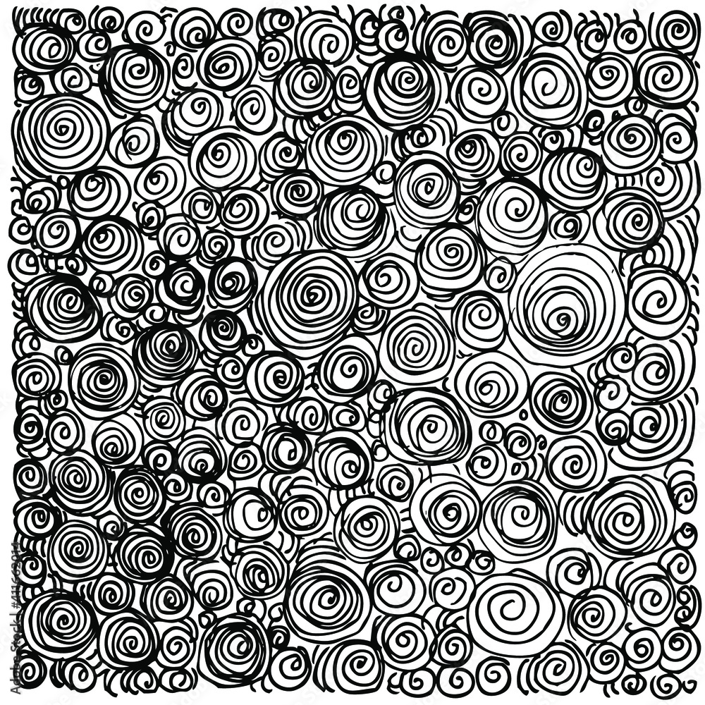 Circle, black and white seamless pattern Circle, black and white seamless pattern