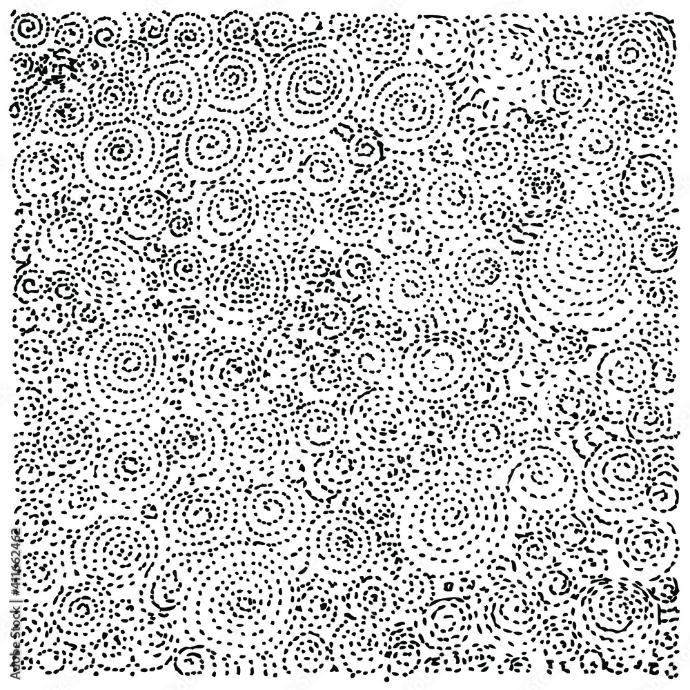 Circle, black and white seamless pattern Circle, black and white seamless pattern