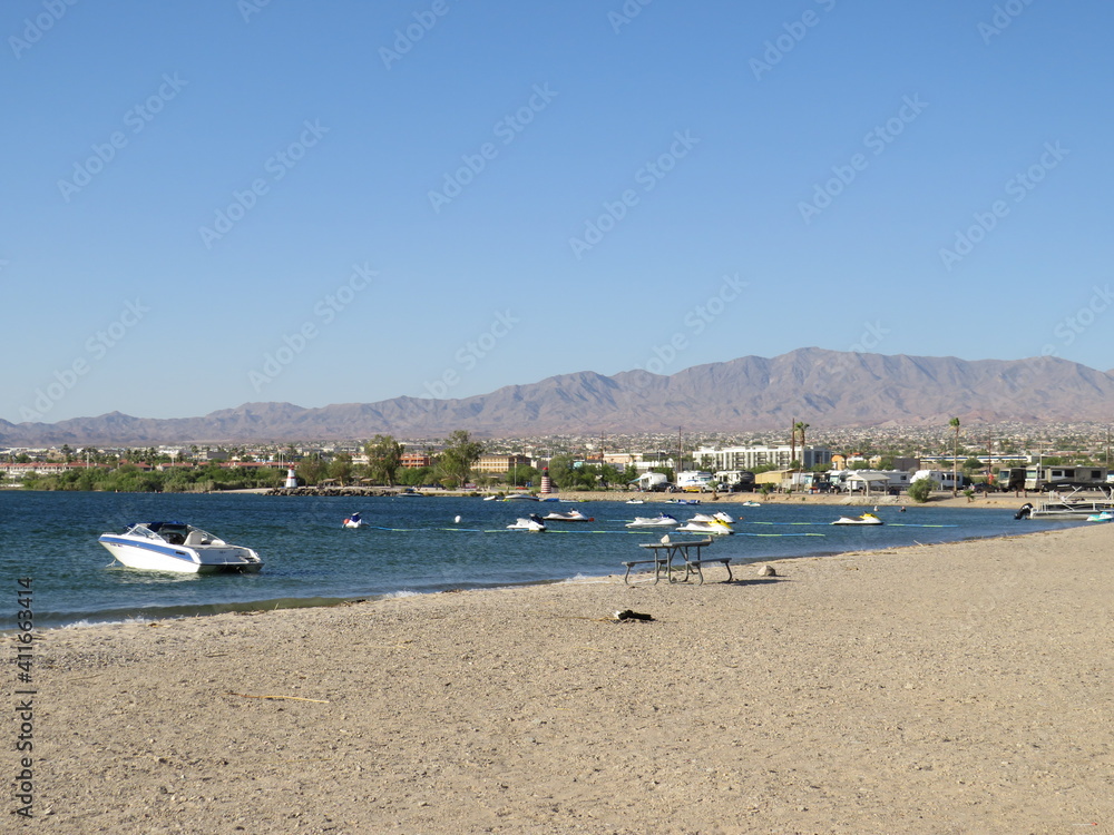 boats at the beach