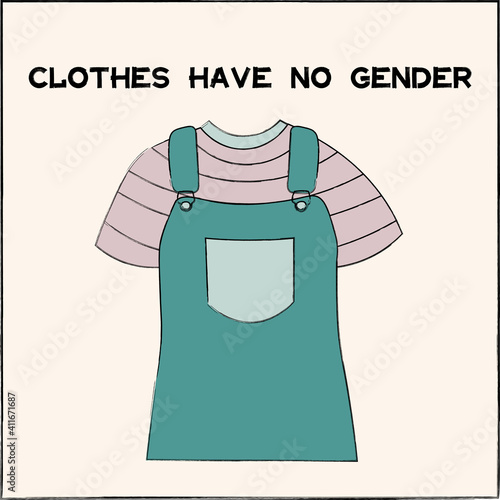 clothes have no gender jumpsuit dress lgbt