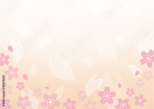 桜の花背景 © WakabaDesign