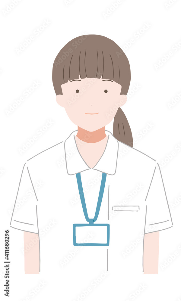 笑顔の女性看護師 笑顔の女性看護師