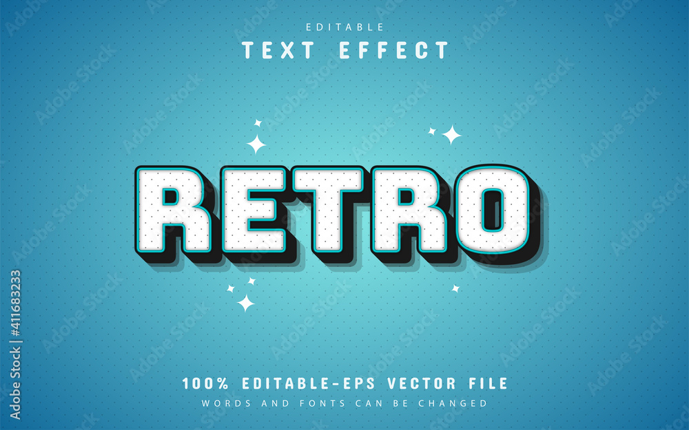 80s retro blue text effect 80s retro blue text effect