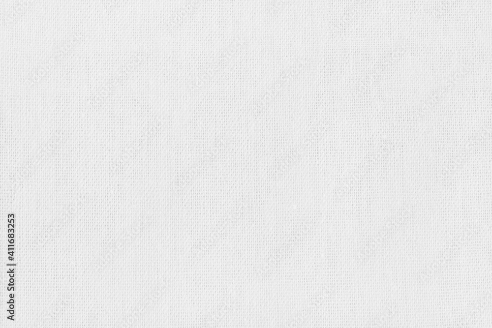 White cotton fabric cloth texture for background, natural textile
