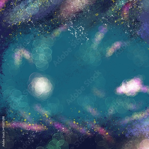 Fototapeta Naklejka Na Ścianę i Meble -  Abstract space galaxy with stars on a night sky background.