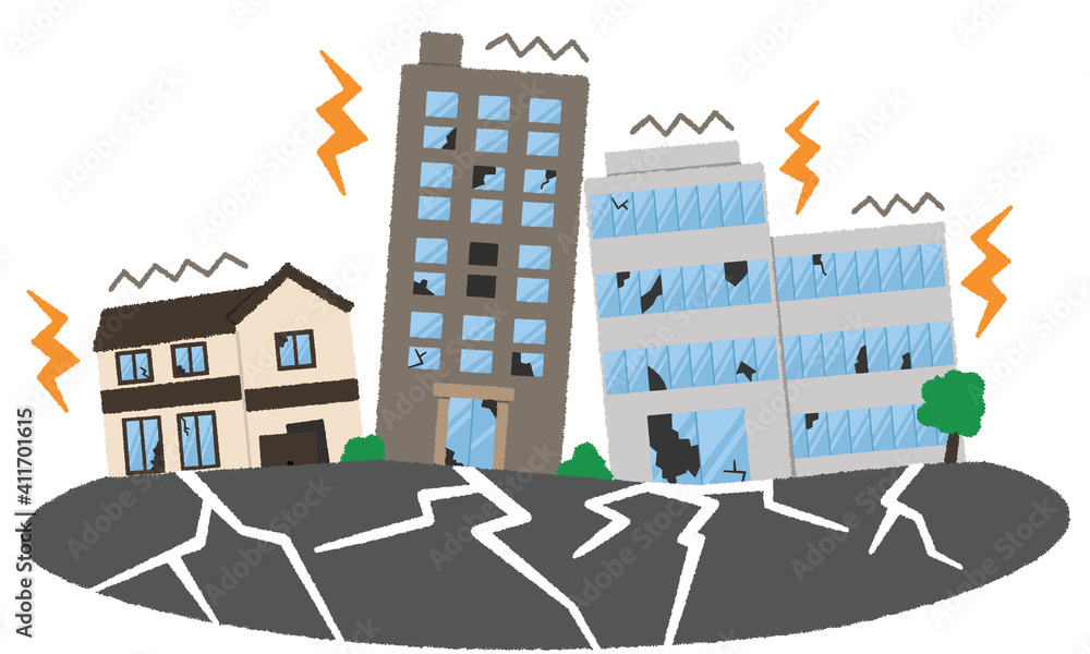 大地震のイラスト Stock Illustration Adobe Stock