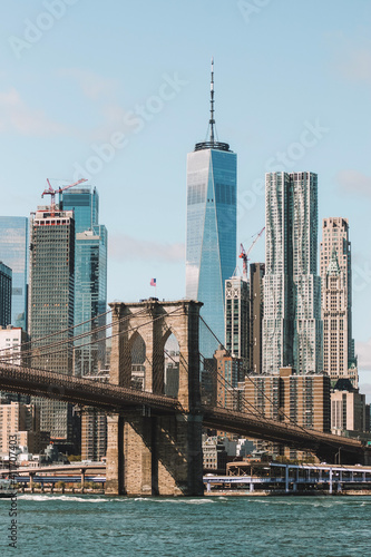 Photography city bridge and city skyline