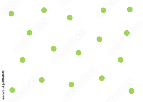 円の模様の背景　黄緑