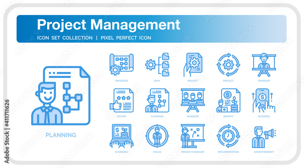 Project Management icon set Project Management icon set