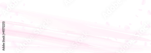 水彩風の抽象的なピンクのグラデーションと花びら