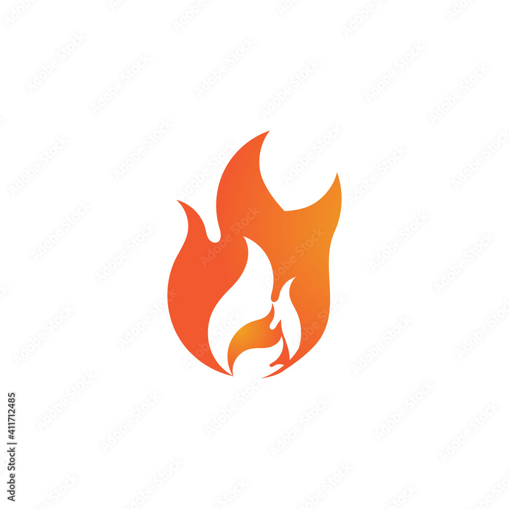 Fire flame vector illustration design template Fire flame vector illustration design template