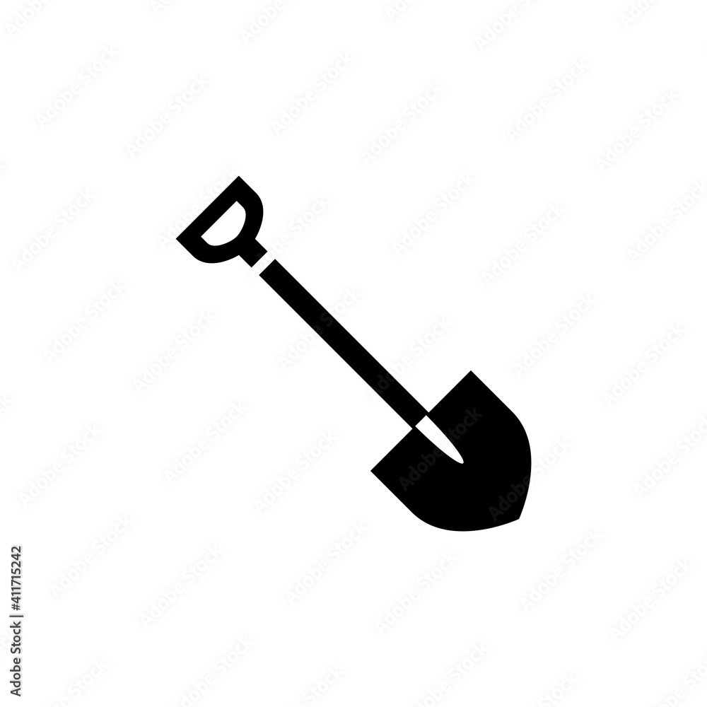 Shovel Icon Design Vector Template Illustration Shovel Icon Design Vector Template Illustration
