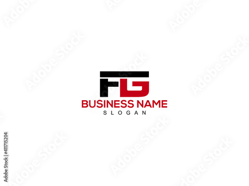 FG F&G Letter Type Logo Image, FG Logo Letter Design photo