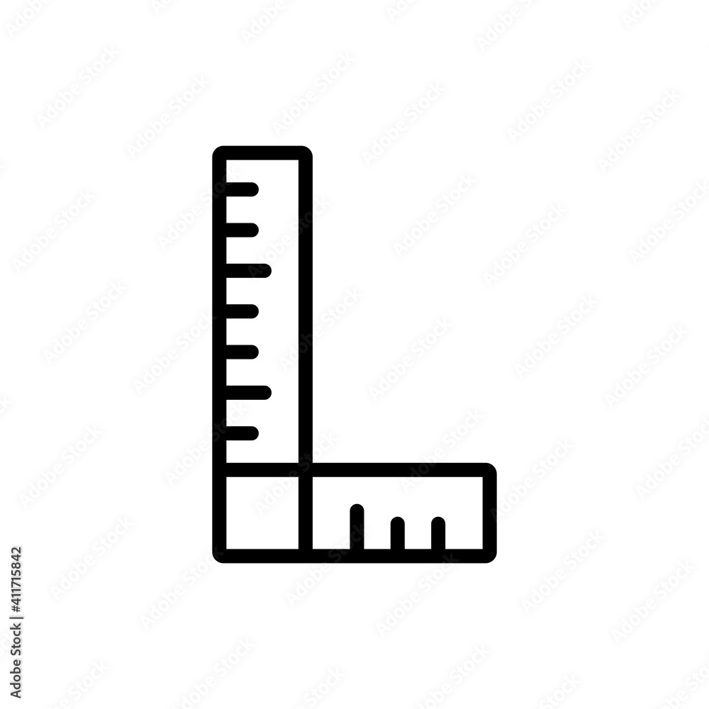 Ruler Icon Design Vector Template Illustration