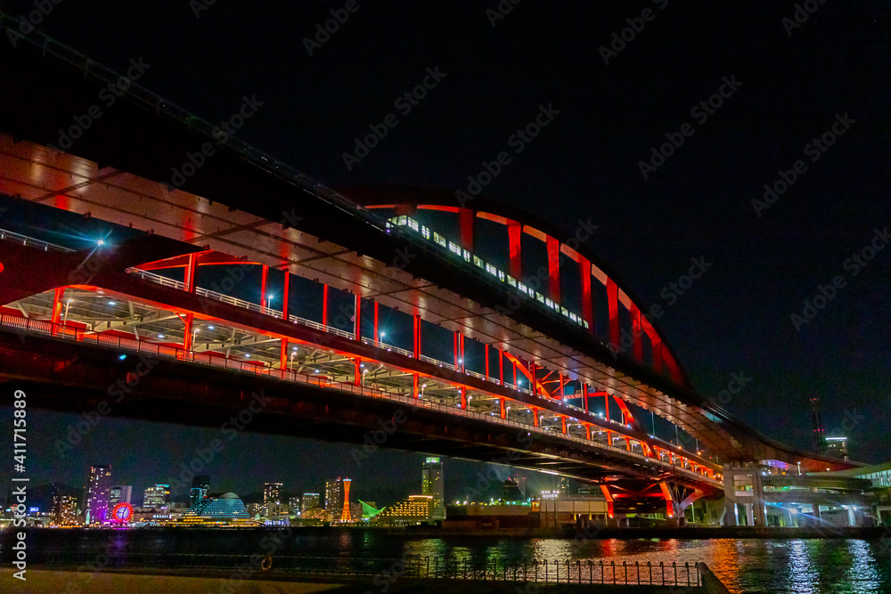 神戸大橋の夜景
ポートライナー
2021年1月撮影