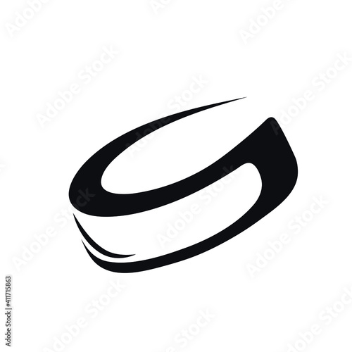 Hockey puck logo icon sign silhouette Hand drawn sketch concept flying template Geometric abstract creative design Modern sport style Fashion print clothes apparel greeting invitation card banner