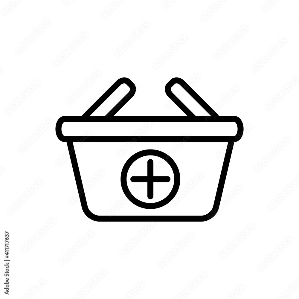 Shopping Basket Icon Design Vector Template Illustration Shopping Basket Icon Design Vector Template Illustration