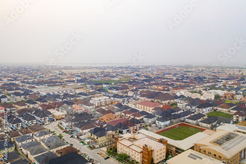 Bild auf Leinwand African residential area