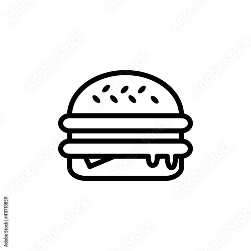 Burger Icon Design Vector Template Illustration