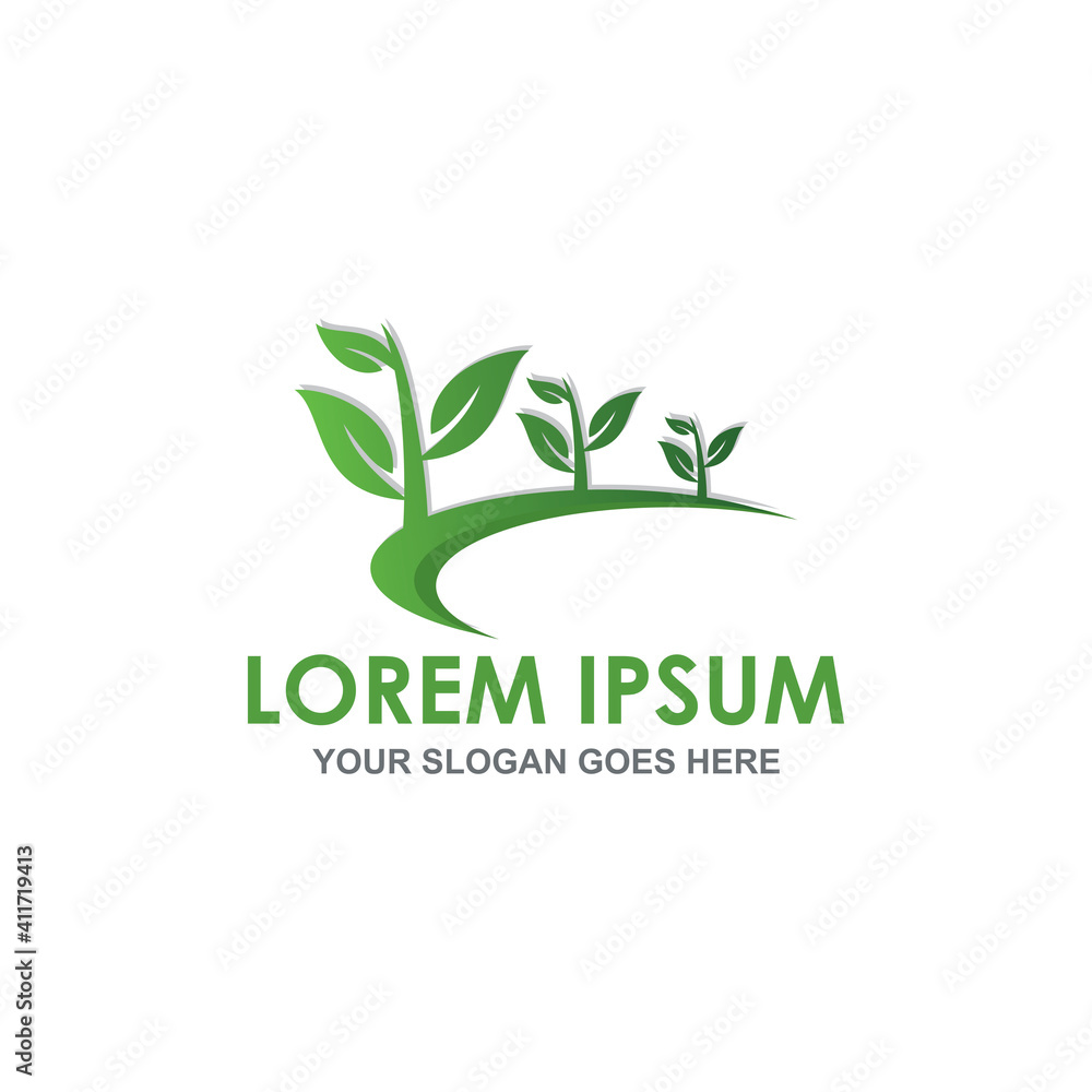 leaf nature vector , natural logo