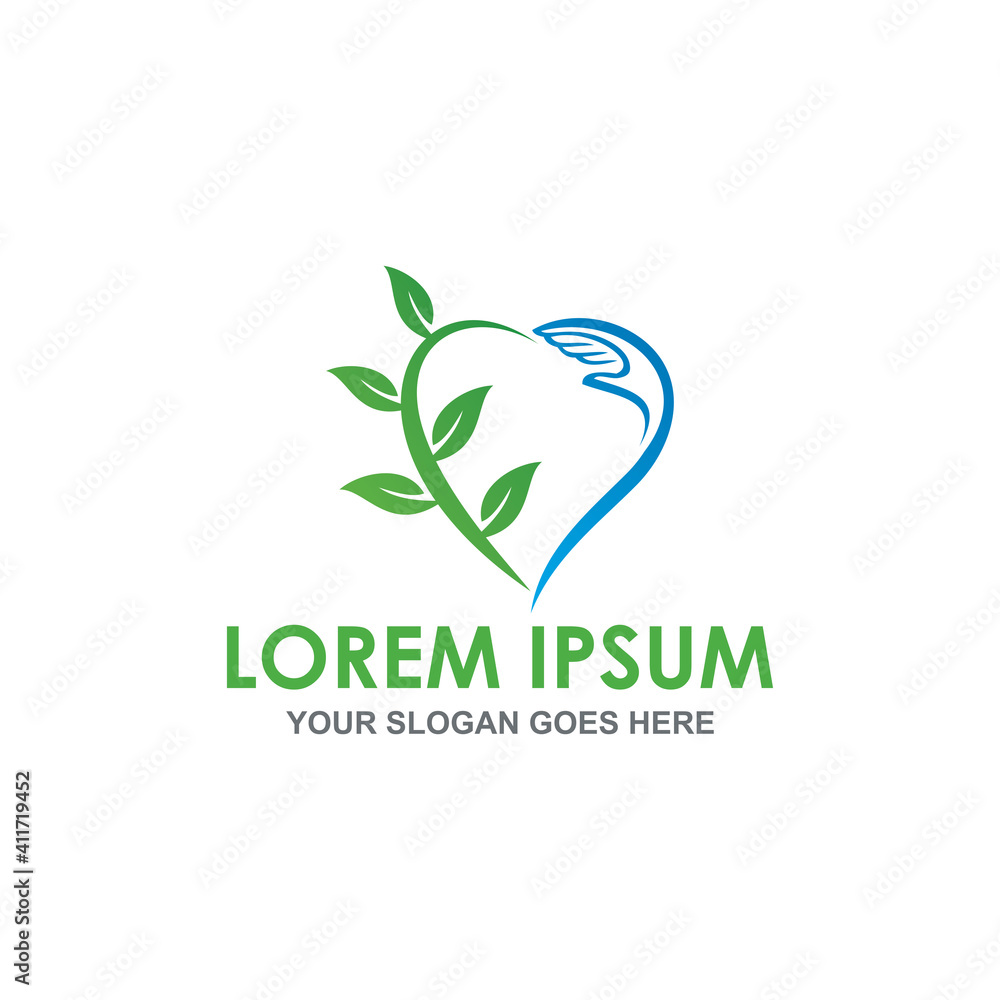 Fototapeta premium nature care vector , natural logo