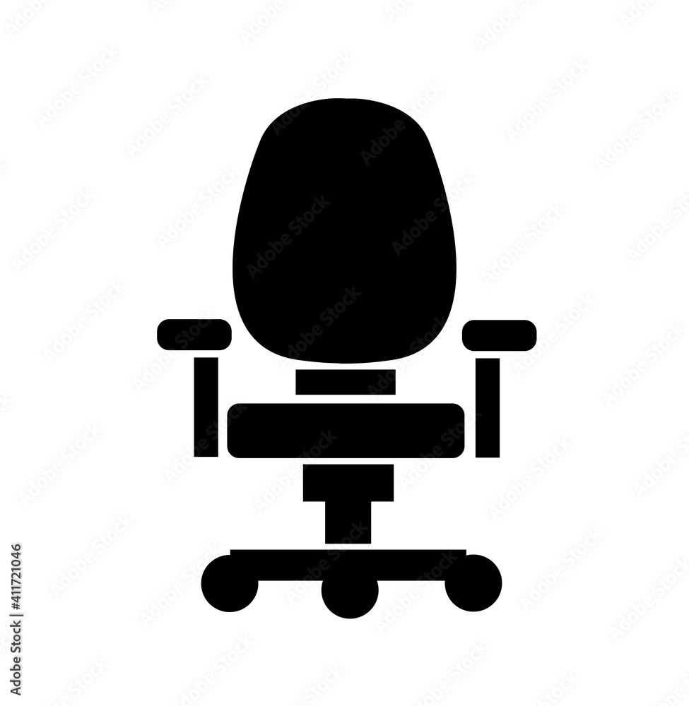 Office chair design Vector icon Office chair design Vector icon
