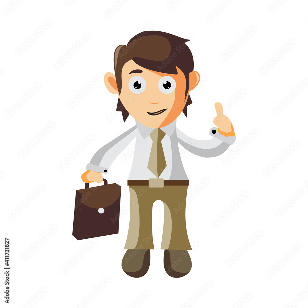 Business man Holding Suitcase cartoon character Illustration design creation Isolated Business man Holding Suitcase cartoon character Illustration design creation Isolated
