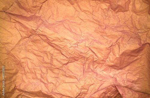 Creased paper tissue background texture. wrinkled tissue paper texture, close up
