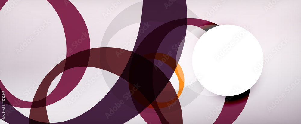Ring geometric shapes, o letter repetition wallpaper. Abstract background for business or technology presentations, internet posters or web brochure covers Ring geometric shapes, o letter repetition wallpaper. Abstract background for business or technology presentations, internet posters or web brochure covers