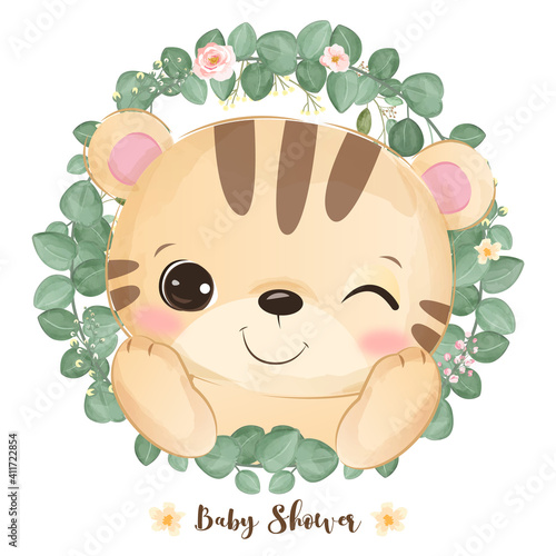 cute animal cliparts, animal clipart, baby shower decoration, woodland illustration.	
