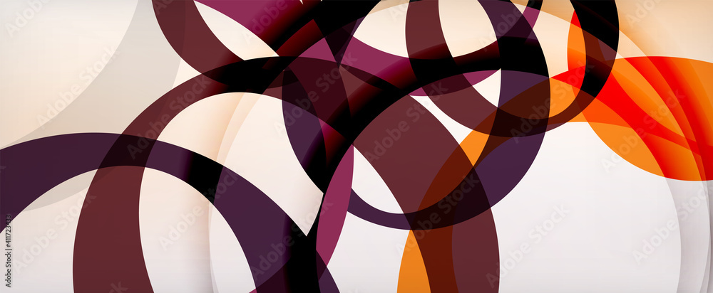 Ring geometric shapes, o letter repetition wallpaper. Abstract background for business or technology presentations, internet posters or web brochure covers Ring geometric shapes, o letter repetition wallpaper. Abstract background for business or technology presentations, internet posters or web brochure covers
