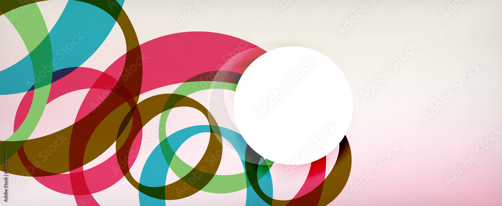 Ring geometric shapes, o letter repetition wallpaper. Abstract background for business or technology presentations, internet posters or web brochure covers Ring geometric shapes, o letter repetition wallpaper. Abstract background for business or technology presentations, internet posters or web brochure covers