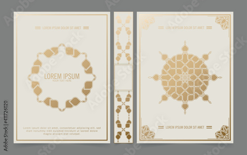 Vintage Decorative mandala book cover design