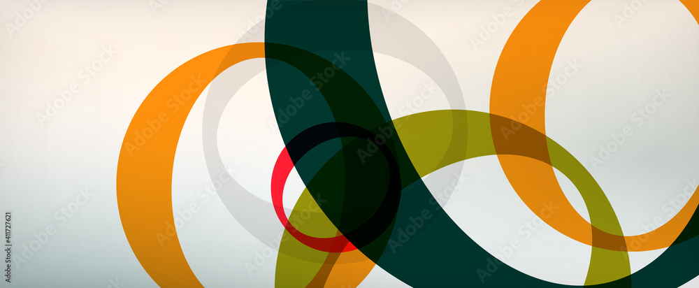 Ring geometric shapes, o letter repetition wallpaper. Abstract background for business or technology presentations, internet posters or web brochure covers Ring geometric shapes, o letter repetition wallpaper. Abstract background for business or technology presentations, internet posters or web brochure covers