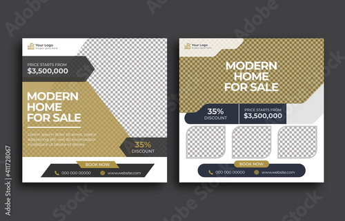 Real estate social media post template