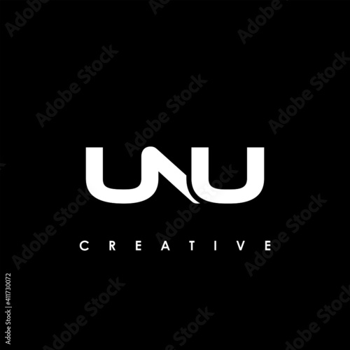 UNU Letter Initial Logo Design Template Vector Illustration photo